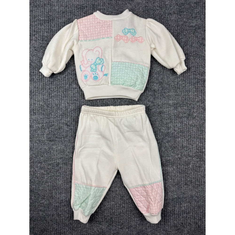 Vintage Small Steps Baby Infant Sweat Suit Set Size 6-9 months